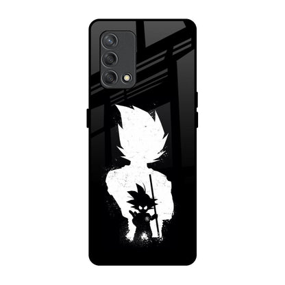 Monochrome Goku Oppo F19s Glass Back Cover Online