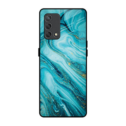 Ocean Marble Oppo F19s Glass Back Cover Online