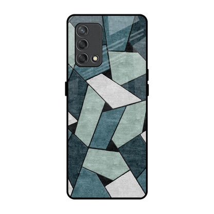 Abstact Tiles Oppo F19s Glass Back Cover Online