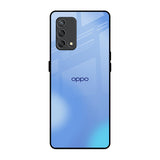 Vibrant Blue Texture Oppo F19s Glass Back Cover Online
