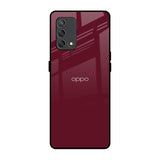 Classic Burgundy Oppo F19s Glass Back Cover Online