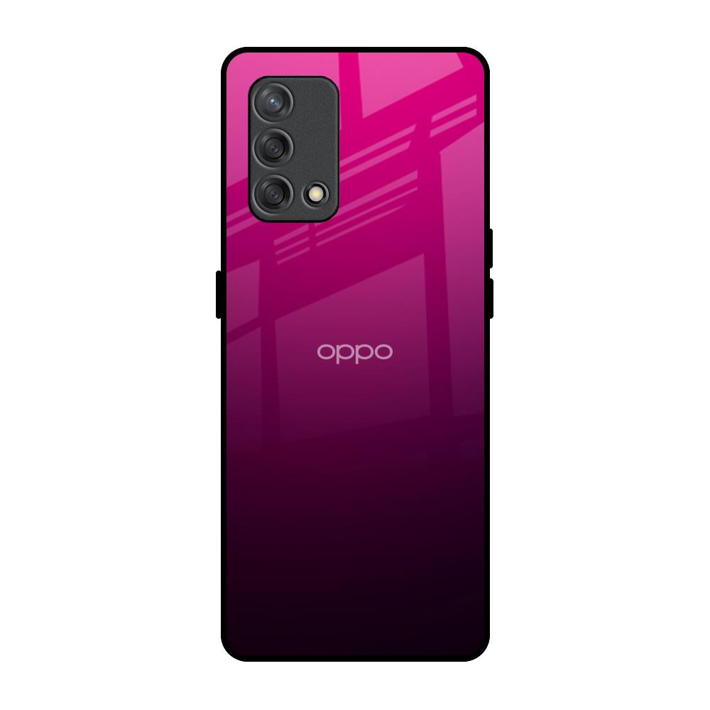 Purple Ombre Pattern Oppo F19s Glass Back Cover Online