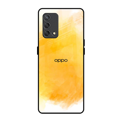 Rustic Orange Oppo F19s Glass Back Cover Online