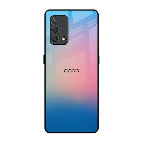 Blue & Pink Ombre Oppo F19s Glass Back Cover Online