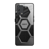 Hexagon Style Oppo F19s Glass Back Cover Online