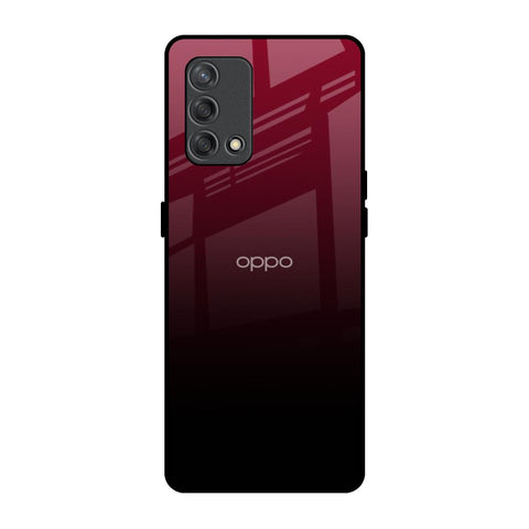 Wine Red Oppo F19s Glass Back Cover Online