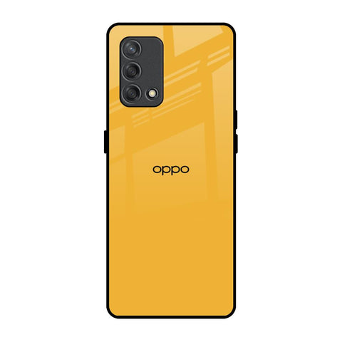 Fluorescent Yellow Oppo F19s Glass Back Cover Online