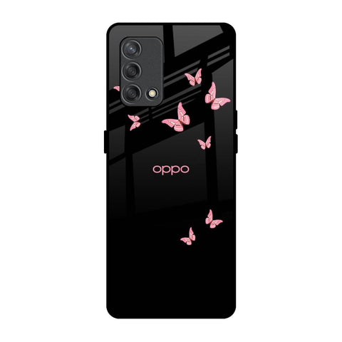 Fly Butterfly Oppo F19s Glass Back Cover Online