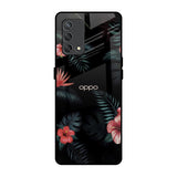 Tropical Art Flower Oppo F19s Glass Back Cover Online