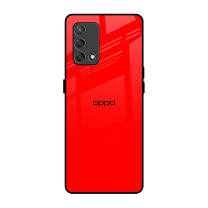 Blood Red Oppo F19s Glass Back Cover Online
