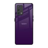 Dark Purple Oppo F19s Glass Back Cover Online