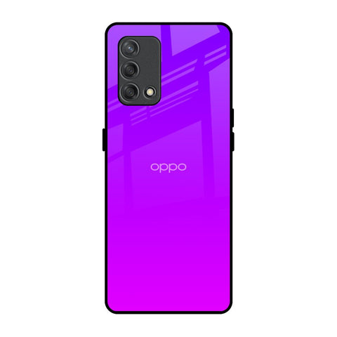Purple Pink Oppo F19s Glass Back Cover Online