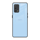 Pastel Sky Blue Oppo F19s Glass Back Cover Online