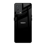 Jet Black Oppo F19s Glass Back Cover Online