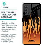 Fire Flame Glass Case for Oppo F19s
