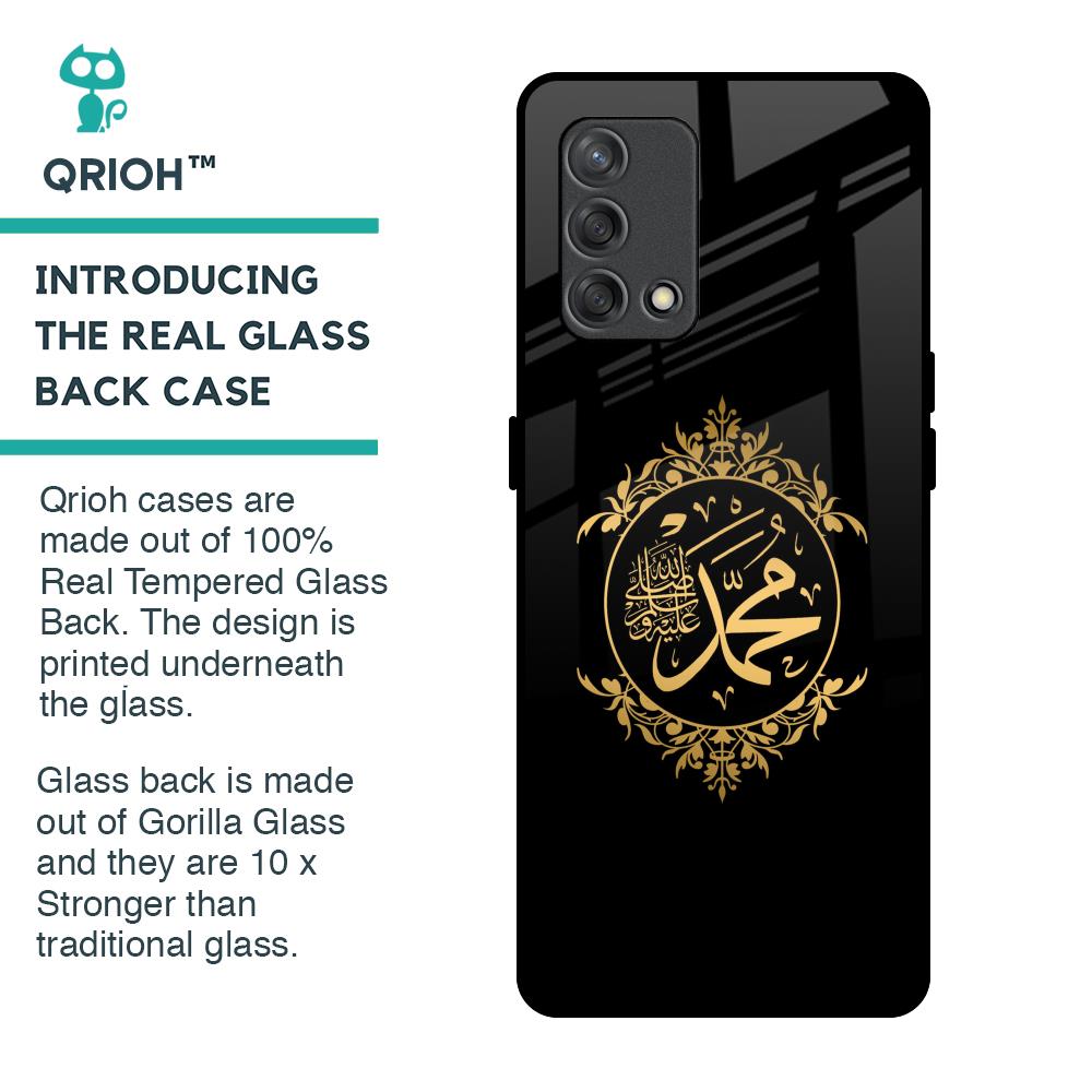 Islamic Calligraphy Glass Case for Oppo F19s