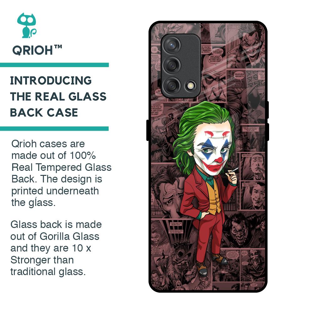 Joker Cartoon Glass Case for Oppo F19s