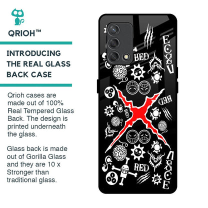 Red Zone Glass Case for Oppo F19s