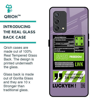 Run & Freedom Glass Case for Oppo F19s