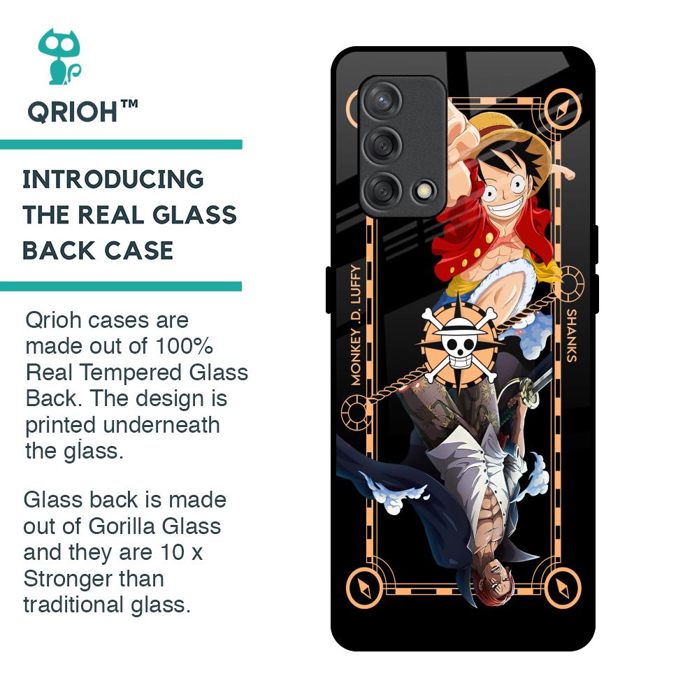 Shanks & Luffy Glass Case for Oppo F19s