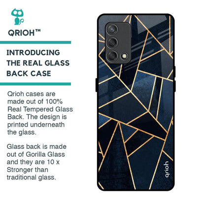 Abstract Tiles Glass Case for Oppo F19s