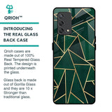 Abstract Green Glass Case For Oppo F19s