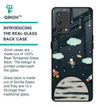 Astronaut Dream Glass Case For Oppo F19s