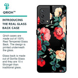 Floral Bunch Glass Case For Oppo F19s