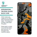 Camouflage Orange Glass Case For Oppo F19s