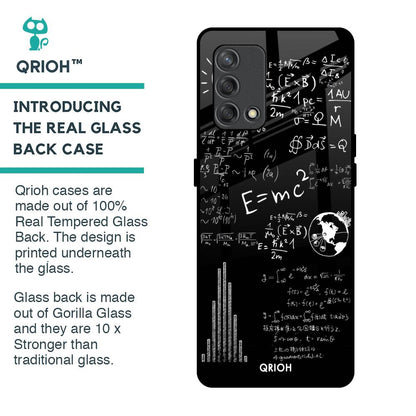 Funny Math Glass Case for Oppo F19s