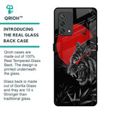 Red Moon Tiger Glass Case for Oppo F19s