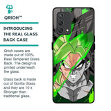 Anime Green Splash Glass Case for Oppo F19s