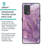 Purple Gold Marble Glass Case for Oppo F19s