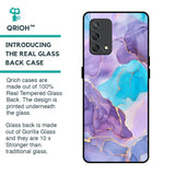 Alcohol ink Marble Glass Case for Oppo F19s