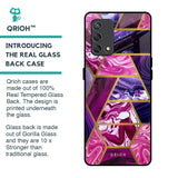 Electroplated Geometric Marble Glass Case for Oppo F19s