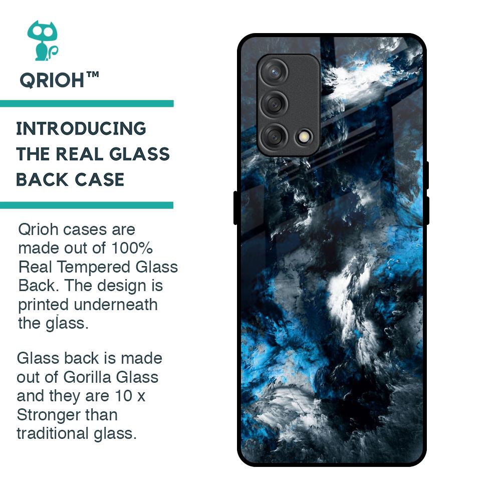Cloudy Dust Glass Case for Oppo F19s