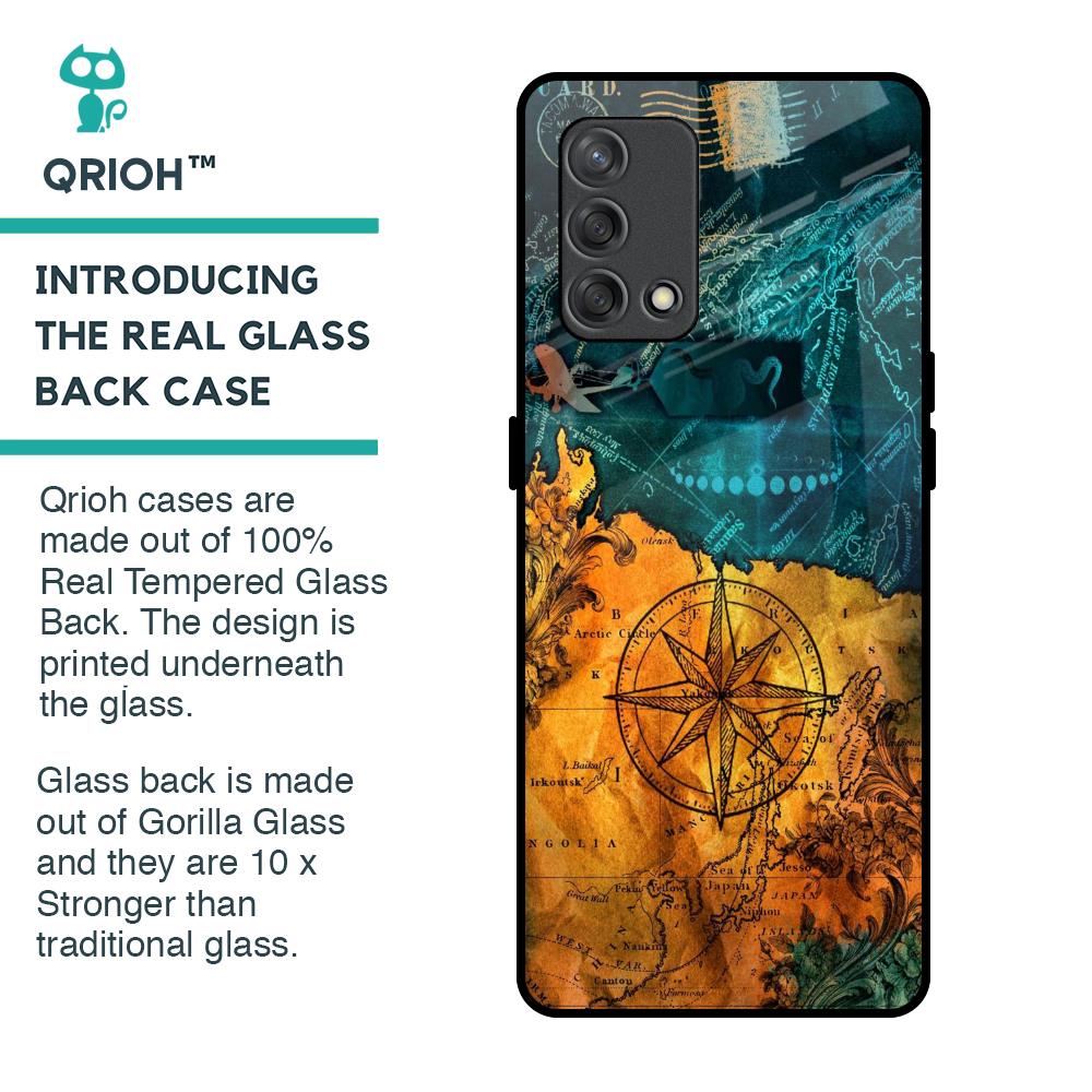 Architecture Map Glass Case for Oppo F19s