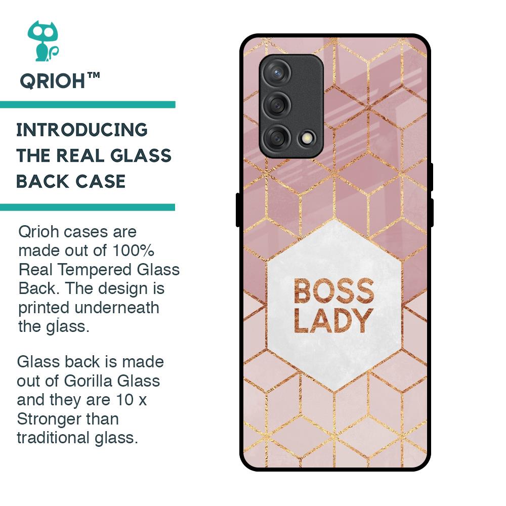 Boss Lady Glass Case for Oppo F19s