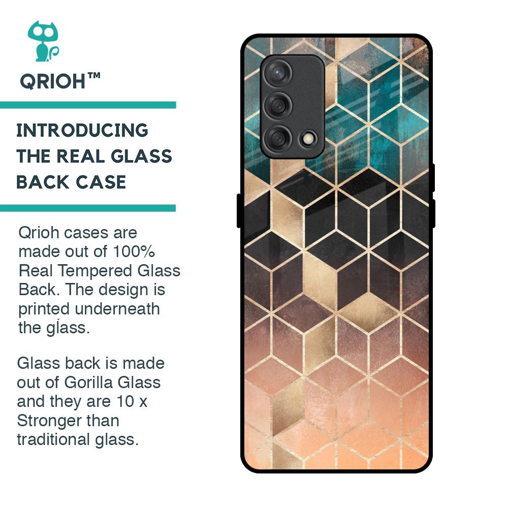 Bronze Texture Glass Case for Oppo F19s