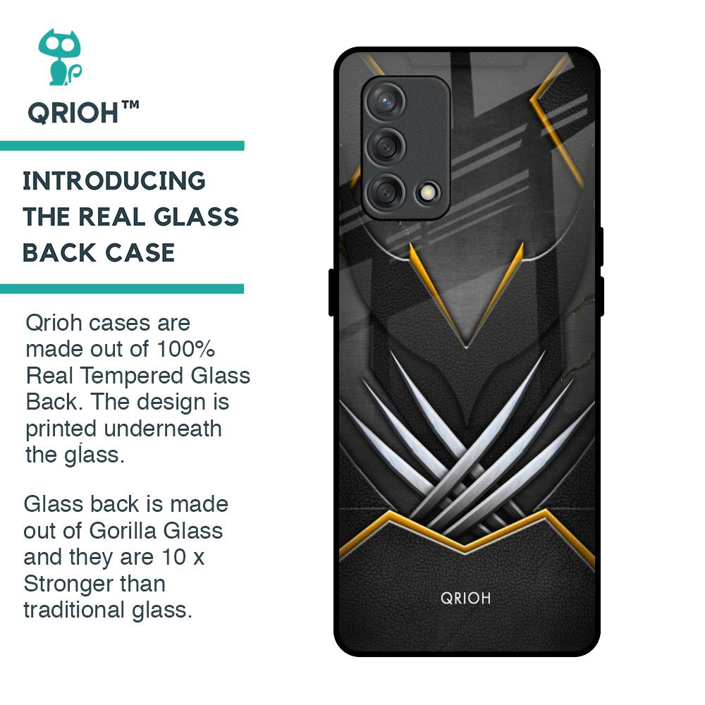 Black Warrior Glass Case for Oppo F19s