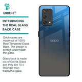 Blue Grey Ombre Glass Case for Oppo F19s