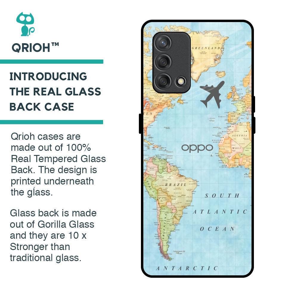 Fly Around The World Glass Case for Oppo F19s