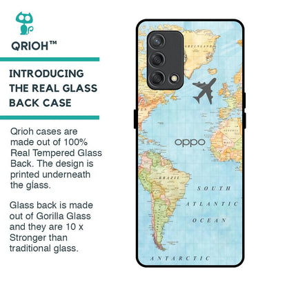 Fly Around The World Glass Case for Oppo F19s