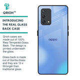 Vibrant Blue Texture Glass Case for Oppo F19s