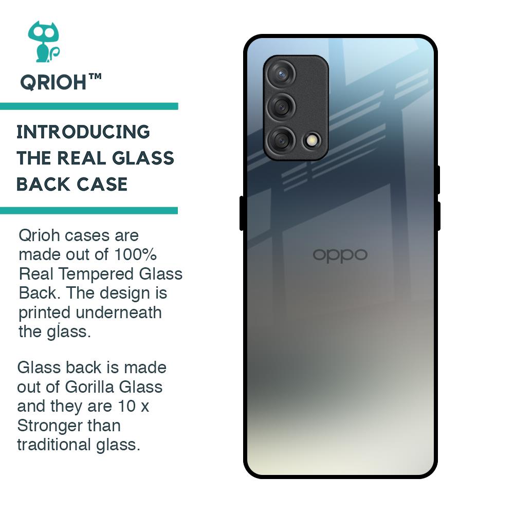 Tricolor Ombre Glass Case for Oppo F19s