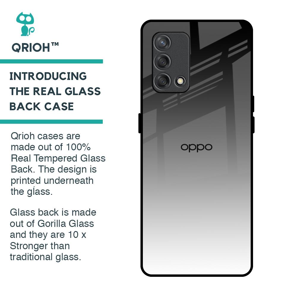 Zebra Gradient Glass Case for Oppo F19s