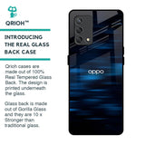 Blue Rough Abstract Glass Case for Oppo F19s