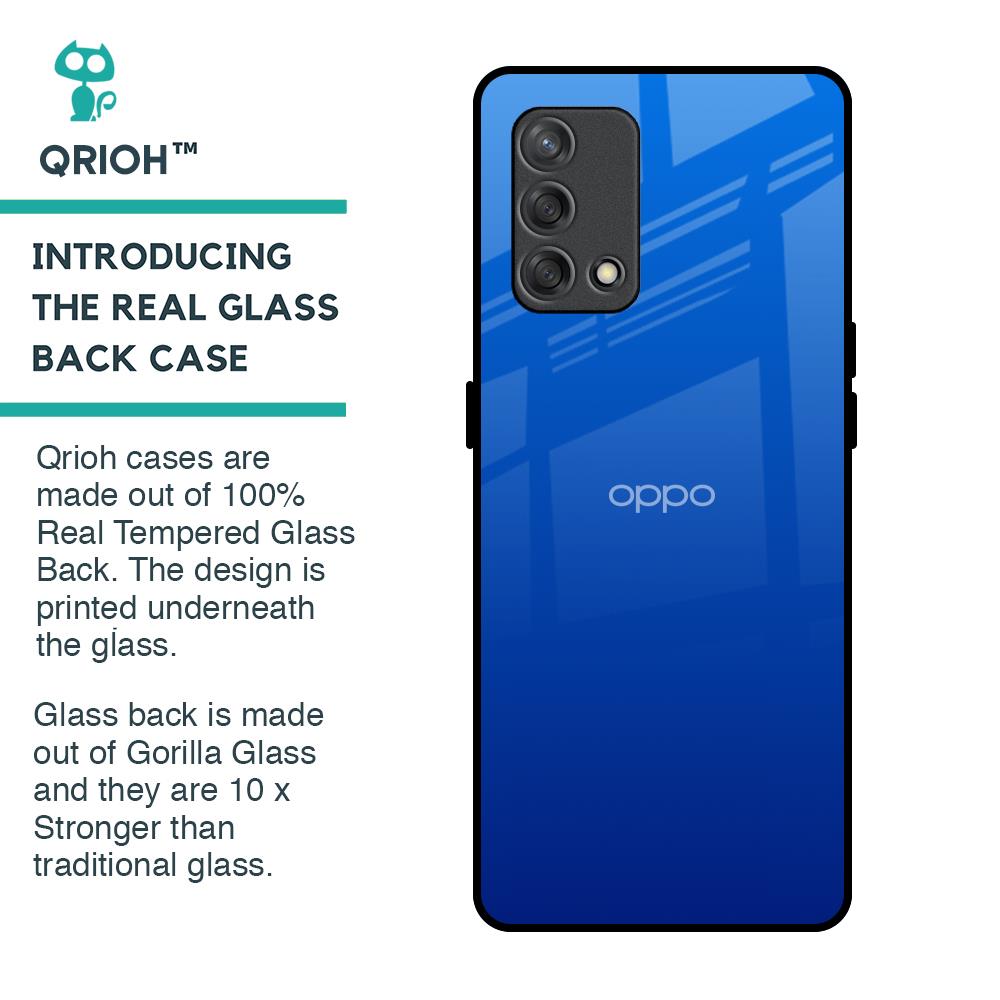 Egyptian Blue Glass Case for Oppo F19s