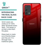 Maroon Faded Glass Case for Oppo F19s