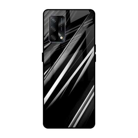 Black & Grey Gradient Oppo F19s Glass Cases & Covers Online